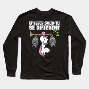 Unicorn Bat Fairytale It Feels Good To Be Different Long Sleeve T-Shirt